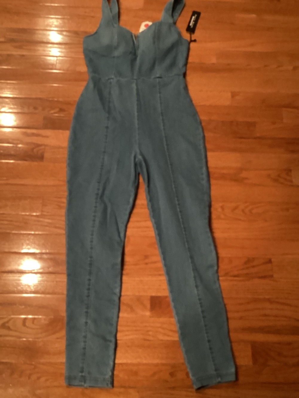 Haute Monde Blue Denim Jumpsuit